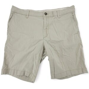 Faherty All Day Shorts Mens 35‎ Khaki Stretch Organic Cotton Casual NWT